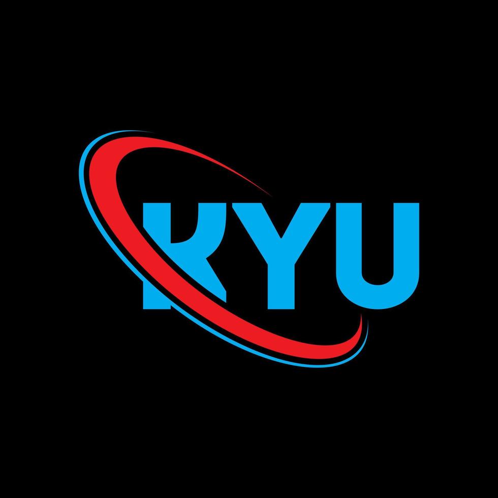 kyu-logo. kyu brief. kyu brief logo ontwerp. initialen kyu logo gekoppeld aan cirkel en hoofdletter monogram logo. Kyu-typografie voor technologie, zaken en onroerend goed merk. vector