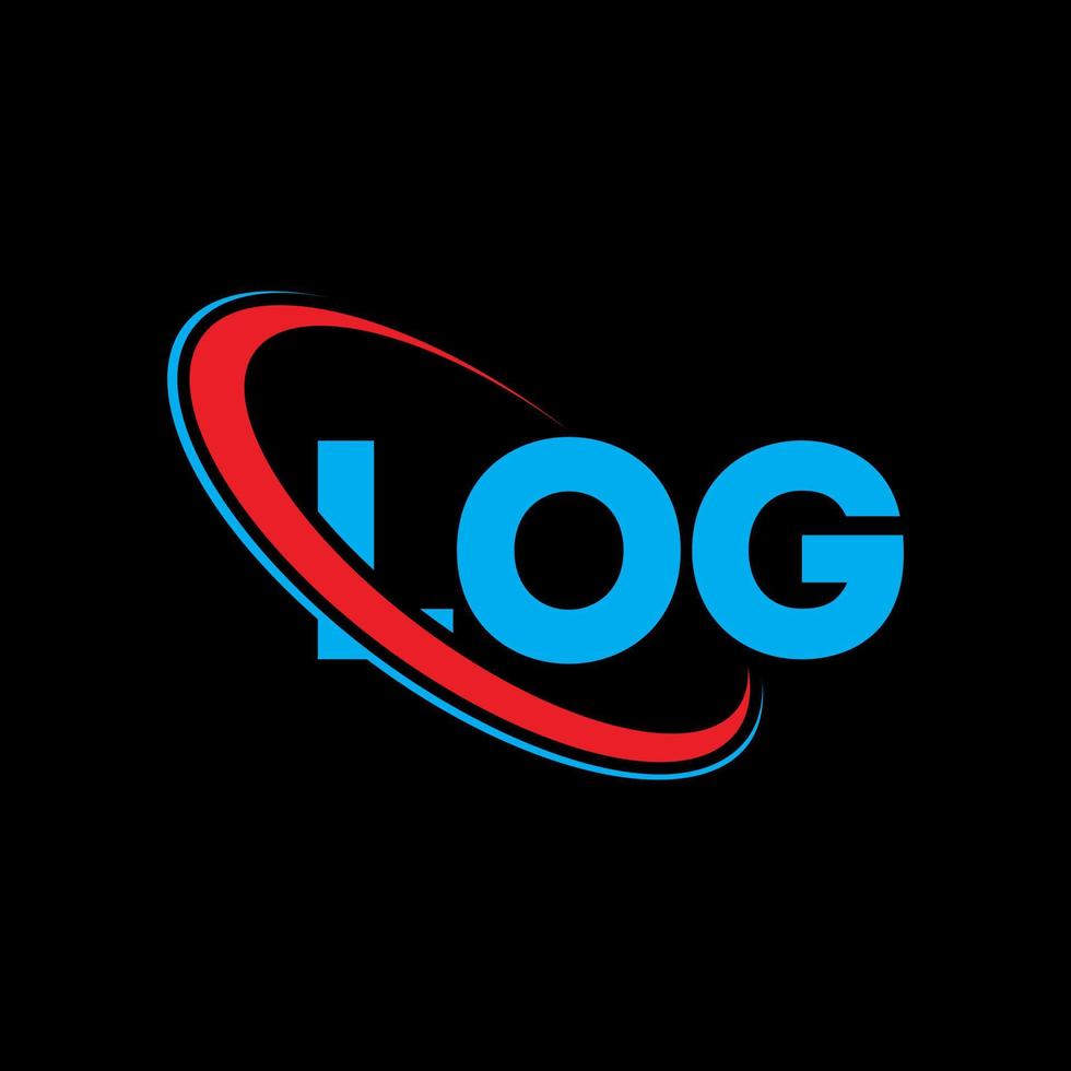 log-logo. log brief. log brief logo ontwerp. initialen log logo gekoppeld aan cirkel en hoofdletter monogram logo. log typografie voor technologie, business en onroerend goed merk. vector