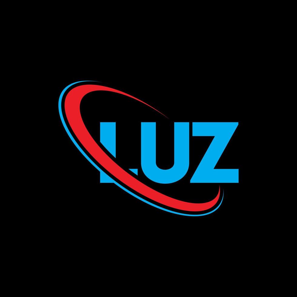 luz-logo. luz brief. luz brief logo ontwerp. initialen luz logo gekoppeld aan cirkel en hoofdletter monogram logo. luz typografie voor technologie, business en onroerend goed merk. vector