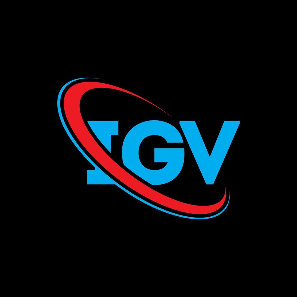 igv-logo. igv brief. igv brief logo ontwerp. initialen igv-logo gekoppeld aan cirkel en monogram-logo in hoofdletters. igv typografie voor technologie, zaken en onroerend goed merk. vector