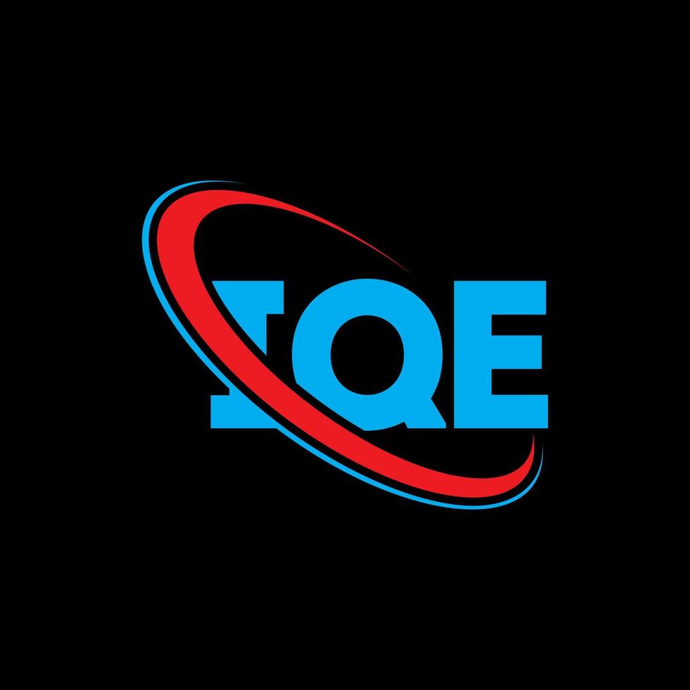 iqe-logo. iig brief. iqe letter logo-ontwerp. initialen iqe logo gekoppeld aan cirkel en hoofdletter monogram logo. iqe typografie voor technologie, zaken en onroerend goed merk. vector