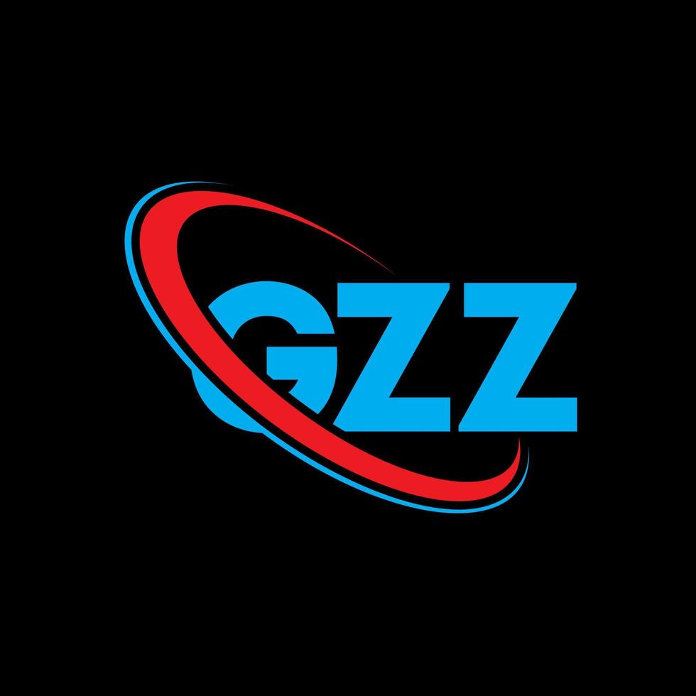 gzz-logo. gzz brief. gzz brief logo ontwerp. initialen gzz logo gekoppeld aan cirkel en hoofdletter monogram logo. gzz typografie voor technologie, business en onroerend goed merk. vector