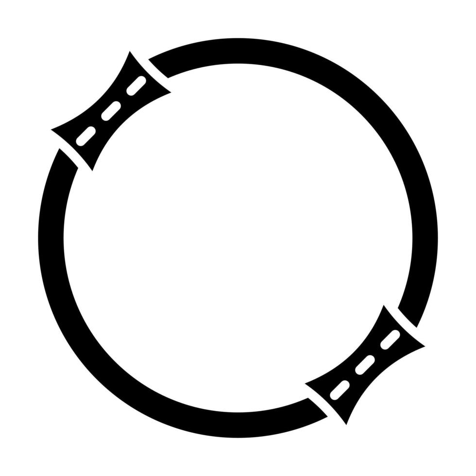 ring glyph icoon vector