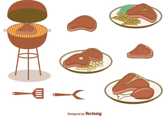 Gratis T Bone Steak Vectors