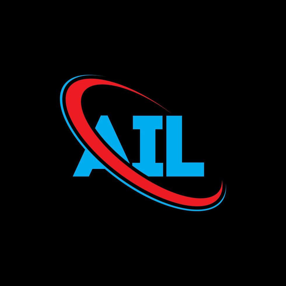 ail-logo. aile brief. ail brief logo ontwerp. initialen ail logo gekoppeld aan cirkel en hoofdletter monogram logo. ail typografie voor technologie, zaken en onroerend goed merk. vector