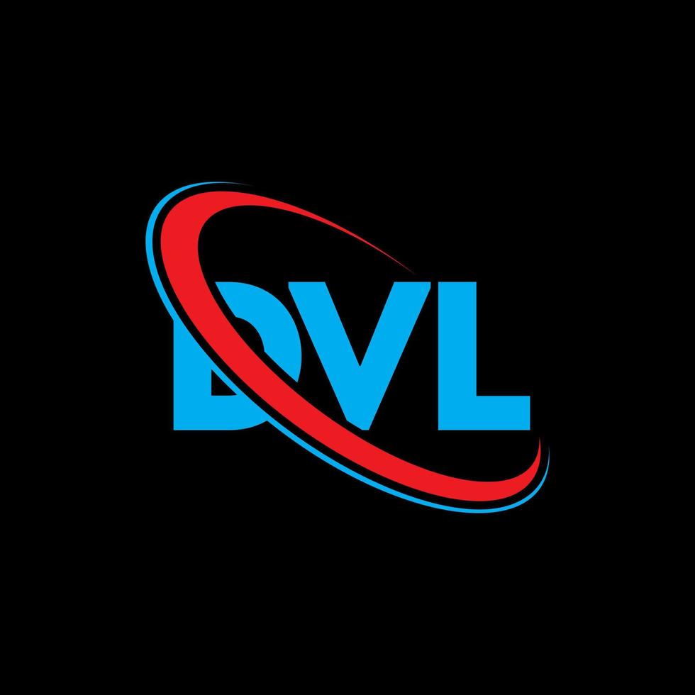 dvl-logo. dvl brief. dvl brief logo ontwerp. initialen dvl logo gekoppeld aan cirkel en hoofdletter monogram logo. dvl-typografie voor technologie, zaken en onroerend goed merk. vector