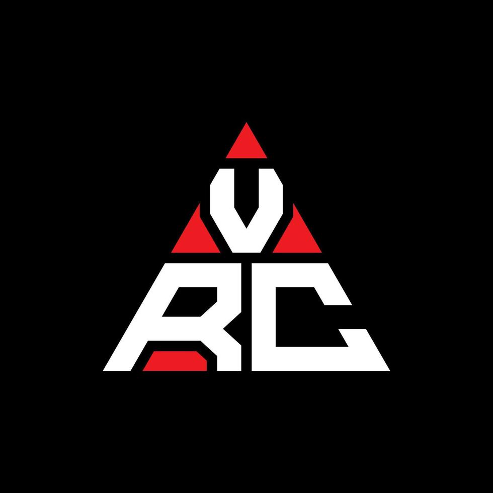 vc driehoek brief logo ontwerp met driehoekige vorm. VRC driehoek logo ontwerp monogram. vc driehoek vector logo sjabloon met rode kleur. vrc driehoekig logo eenvoudig, elegant en luxueus logo.