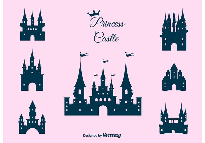 Prinses Kasteel Vector Set