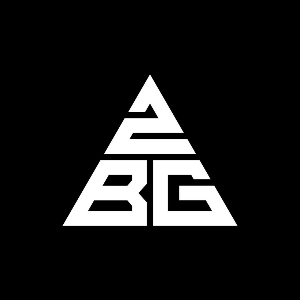 zbg driehoek brief logo ontwerp met driehoekige vorm. zbg driehoek logo ontwerp monogram. zbg driehoek vector logo sjabloon met rode kleur. zbg driehoekig logo eenvoudig, elegant en luxueus logo.