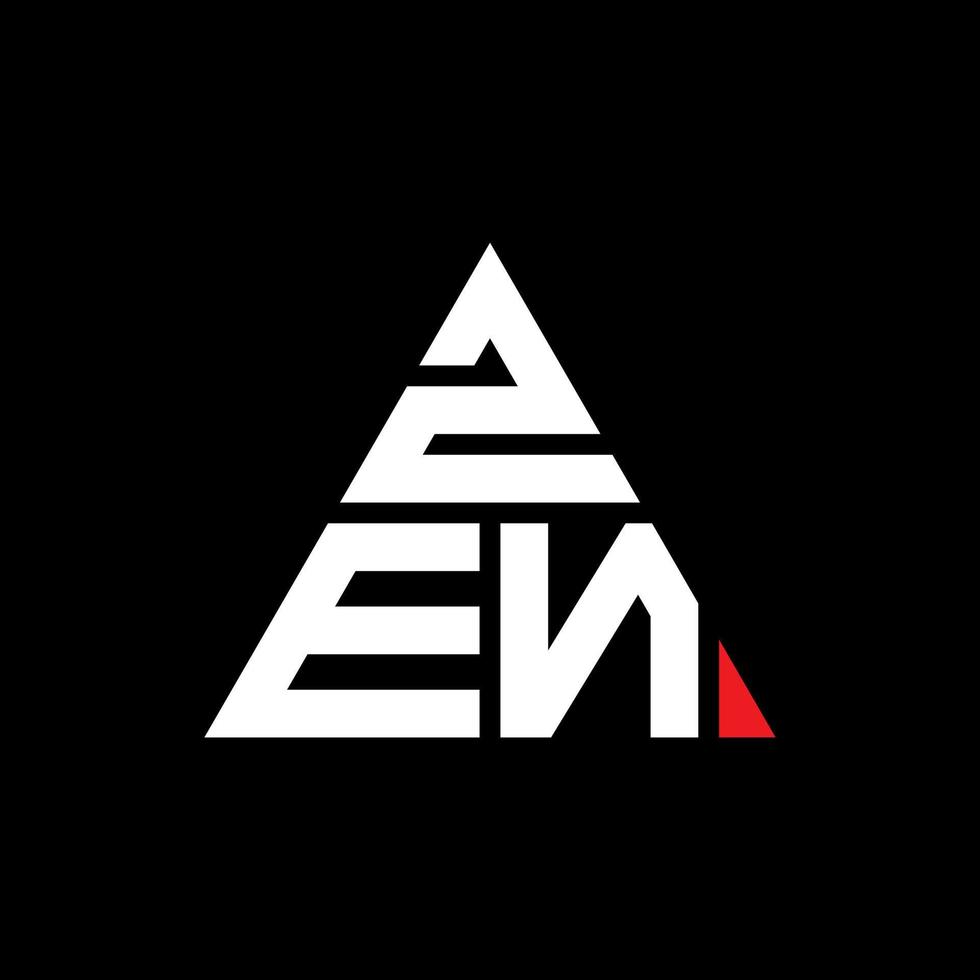 zen driehoek brief logo ontwerp met driehoekige vorm. zen driehoek logo ontwerp monogram. zen driehoek vector logo sjabloon met rode kleur. zen driehoekig logo eenvoudig, elegant en luxueus logo.
