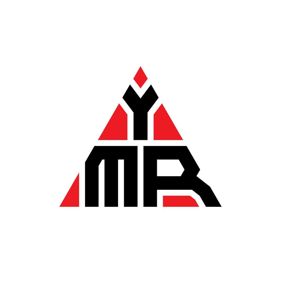 ymr driehoek brief logo ontwerp met driehoekige vorm. ymr driehoek logo ontwerp monogram. ymr driehoek vector logo sjabloon met rode kleur. ymr driehoekig logo eenvoudig, elegant en luxueus logo.