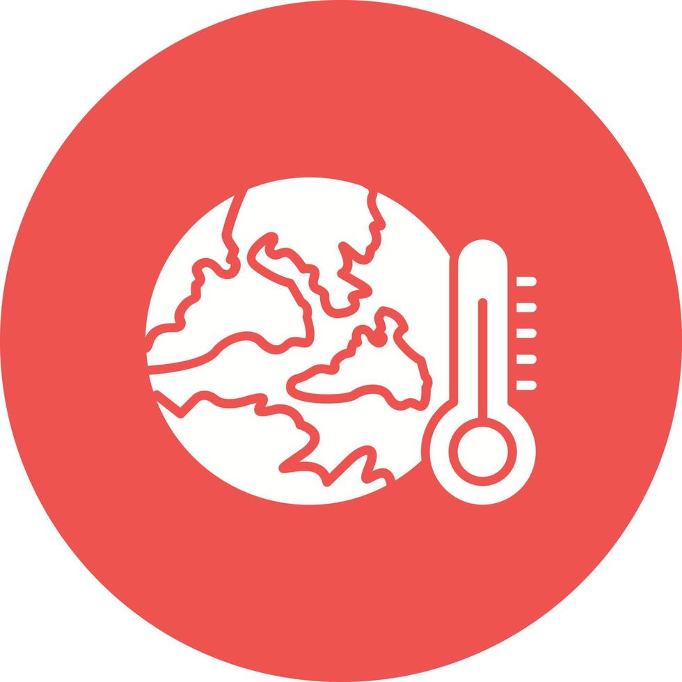 klimaatverandering glyph cirkel achtergrond icoon vector