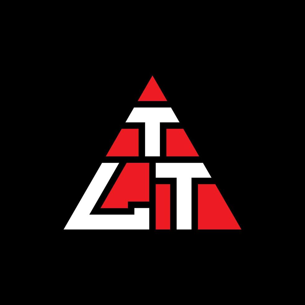 tlt driehoek brief logo ontwerp met driehoekige vorm. tlt driehoek logo ontwerp monogram. tlt driehoek vector logo sjabloon met rode kleur. tlt driehoekig logo eenvoudig, elegant en luxueus logo.