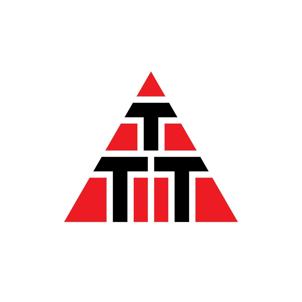 ttt driehoek brief logo ontwerp met driehoekige vorm. ttt driehoek logo ontwerp monogram. ttt driehoek vector logo sjabloon met rode kleur. ttt driehoekig logo eenvoudig, elegant en luxueus logo.