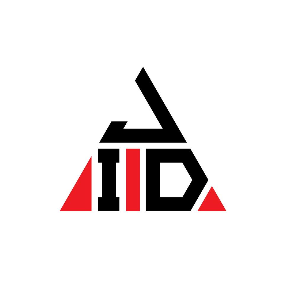 jid driehoek brief logo ontwerp met driehoekige vorm. jid driehoek logo ontwerp monogram. jid driehoek vector logo sjabloon met rode kleur. jid driehoekig logo eenvoudig, elegant en luxueus logo.