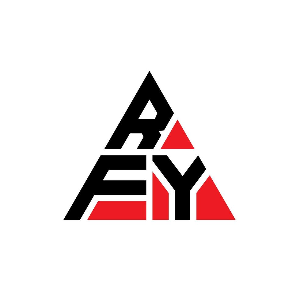 rfy driehoek brief logo ontwerp met driehoekige vorm. rfy driehoek logo ontwerp monogram. rfy driehoek vector logo sjabloon met rode kleur. rfy driehoekig logo eenvoudig, elegant en luxueus logo.