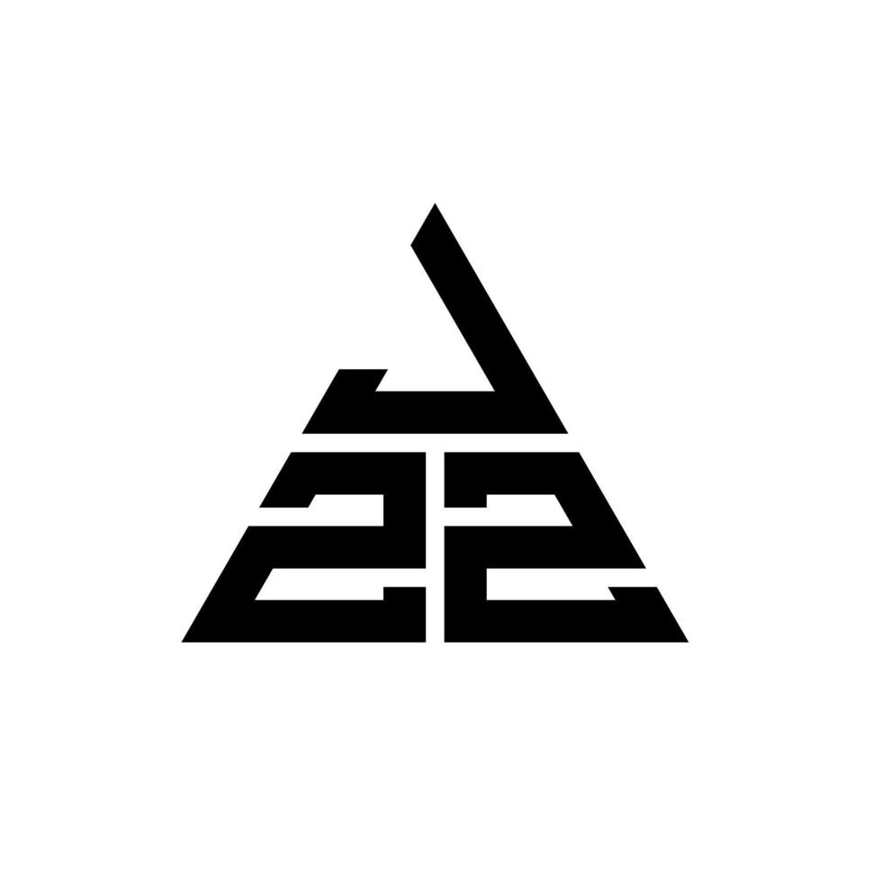 jzz driehoek brief logo ontwerp met driehoekige vorm. jzz driehoek logo ontwerp monogram. jzz driehoek vector logo sjabloon met rode kleur. jzz driehoekig logo eenvoudig, elegant en luxueus logo.
