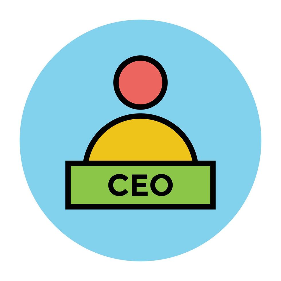 trendy ceo concepten vector