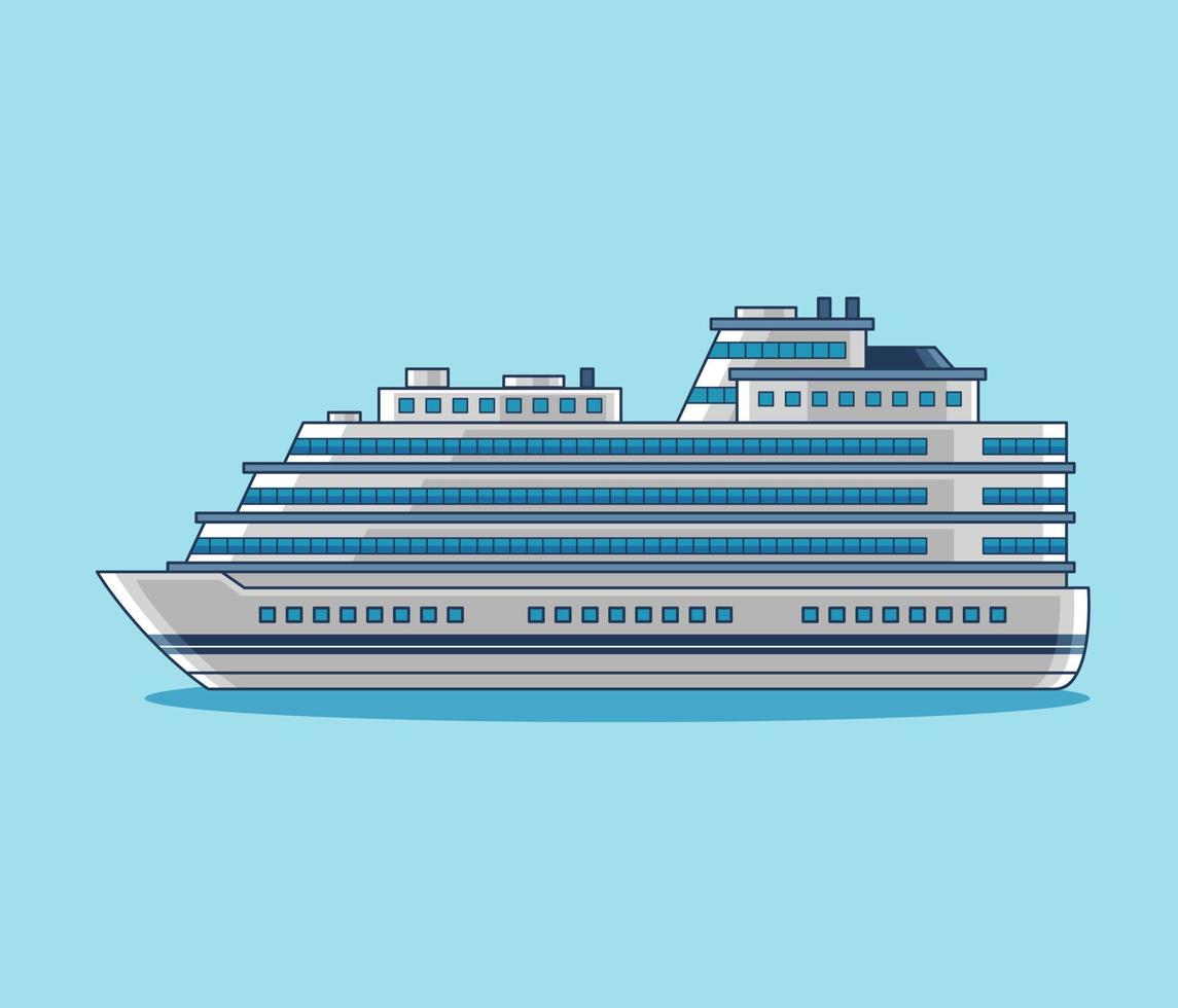 schip water transport illustratie vector ontwerp