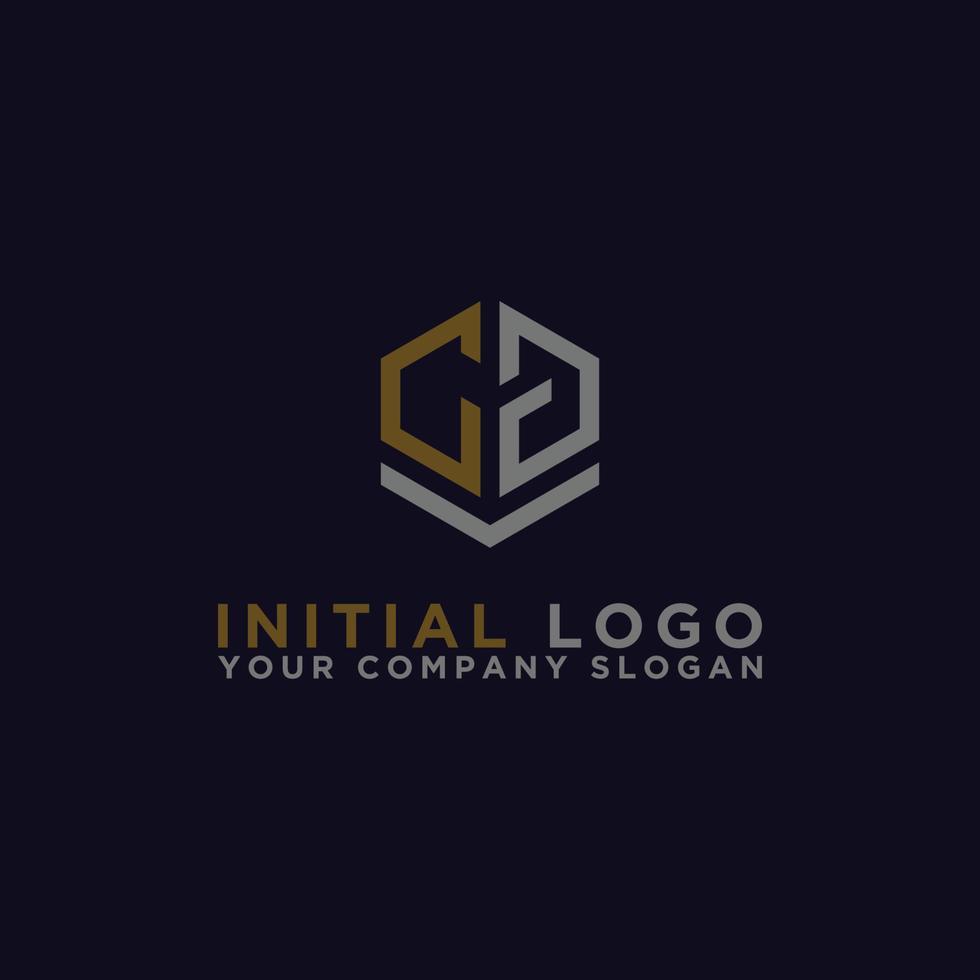 logo-ontwerpinspiratie voor bedrijven uit de beginletters van het cg-logopictogram. -vector vector