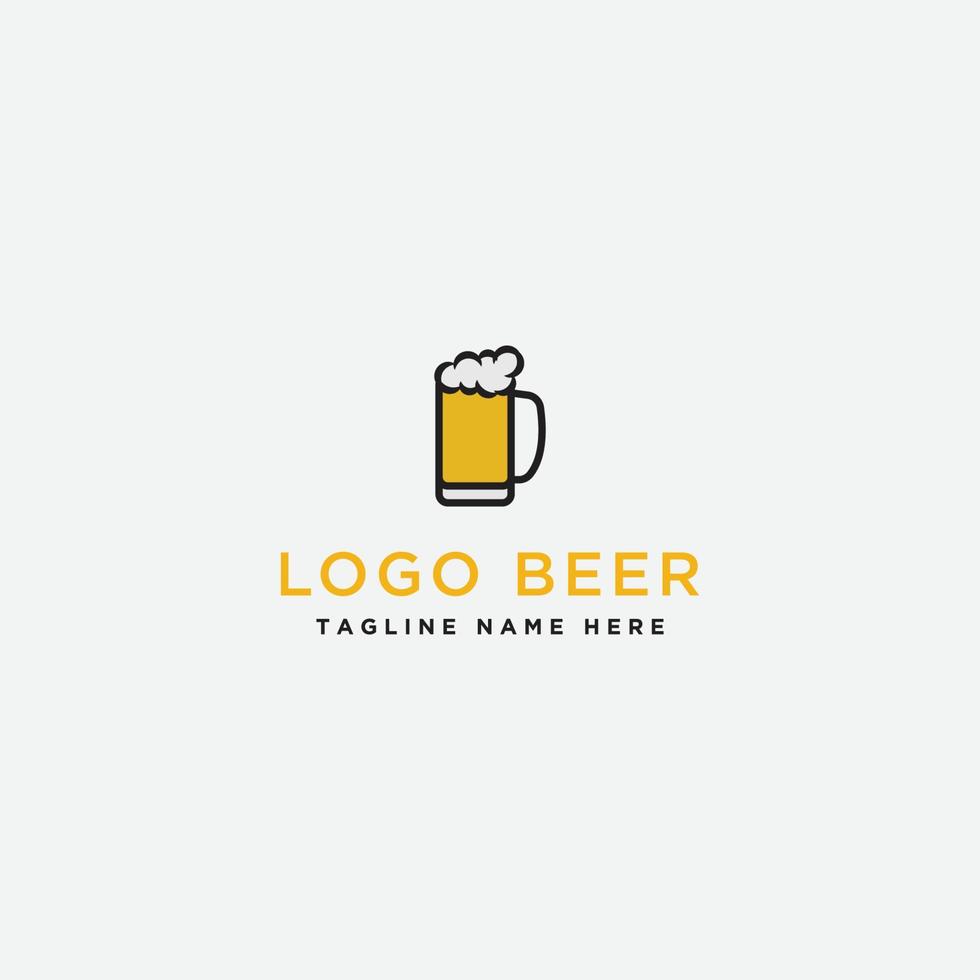 bier ontwerp. logo sjabloon. - vector