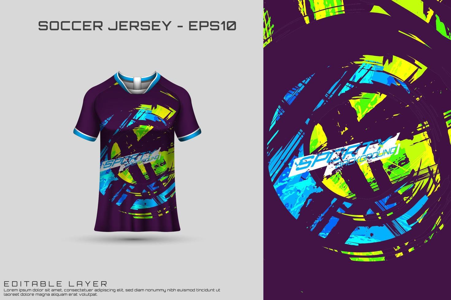 sport jersey en t-shirt sjabloon sport jersey ontwerp. sportontwerp voor voetbal, racen, gaming-jersey. vector. vector