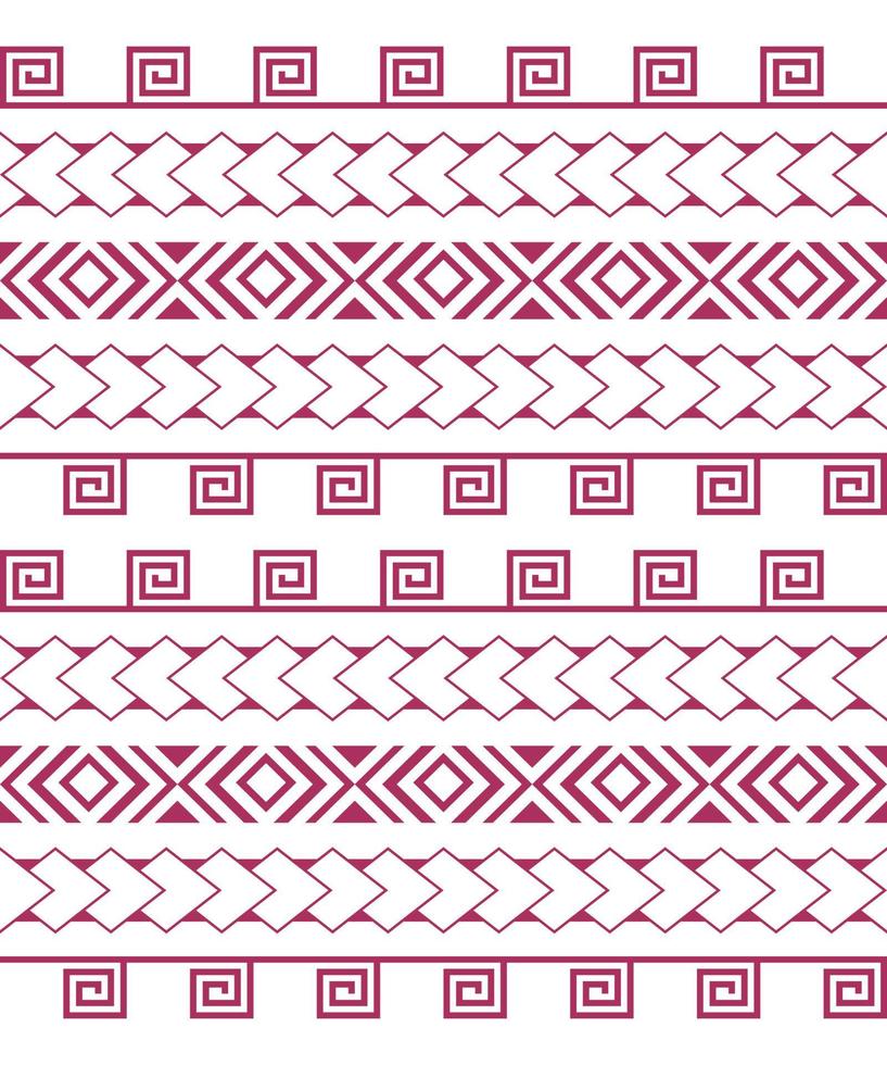 geometrische etnische tribal naadloze patroon. achtergrond voor stof, behang, kaartsjabloon, inpakpapier, tapijt, textiel, omslag. etnisch hawaiiaans patroon in tattoo-stijl vector