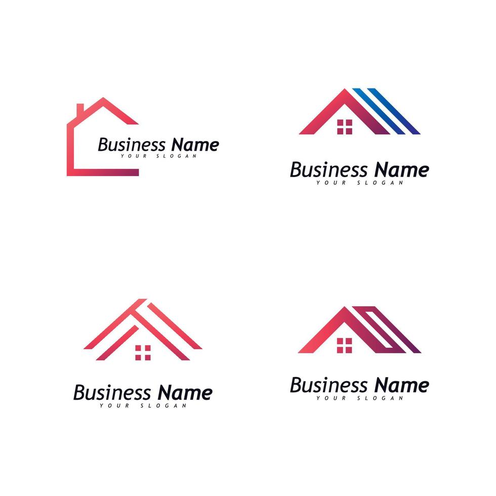 huis logo vector sjabloon, creatief onroerend goed en huis bouwen pictogram logo sjabloon