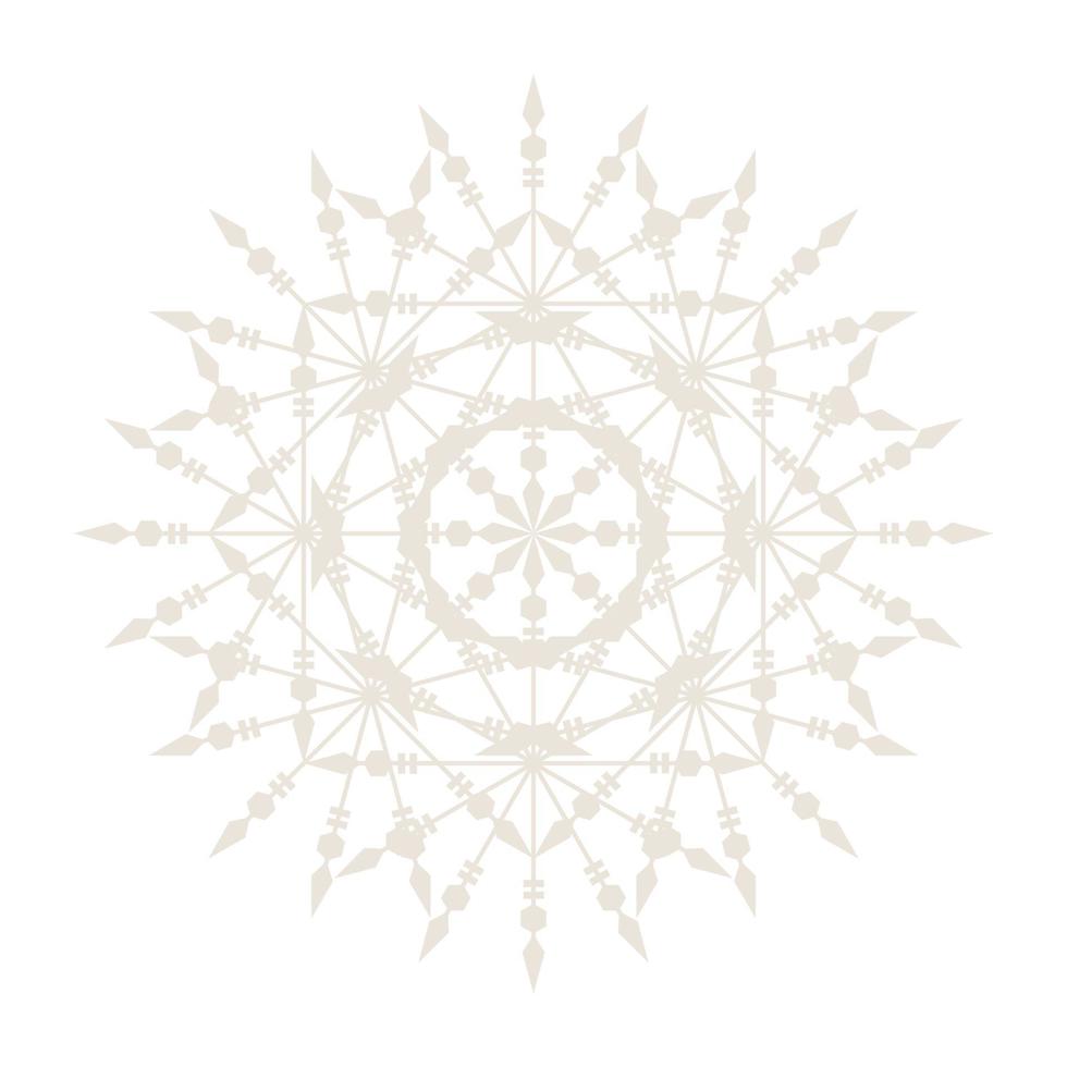 mandala ronde cirkel kant symboolpictogram. abstracte oosterse mandala sjabloon. yoga stijl arabesk patroon elegant element icoon vector