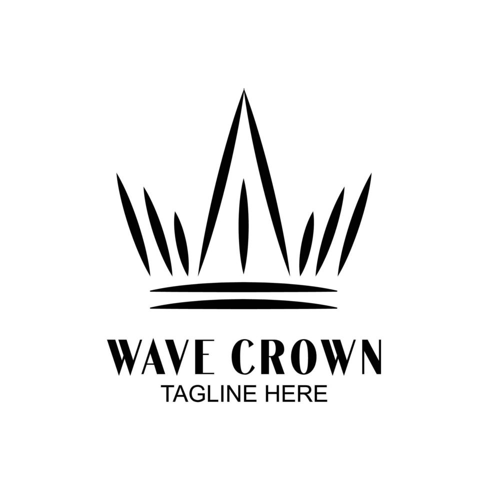 creatieve kroon concept logo ontwerpsjabloon abstracte logo vector ontwerpsjabloon. kroon logo koninklijke koning koningin concept symbool logo concept concept icoon.