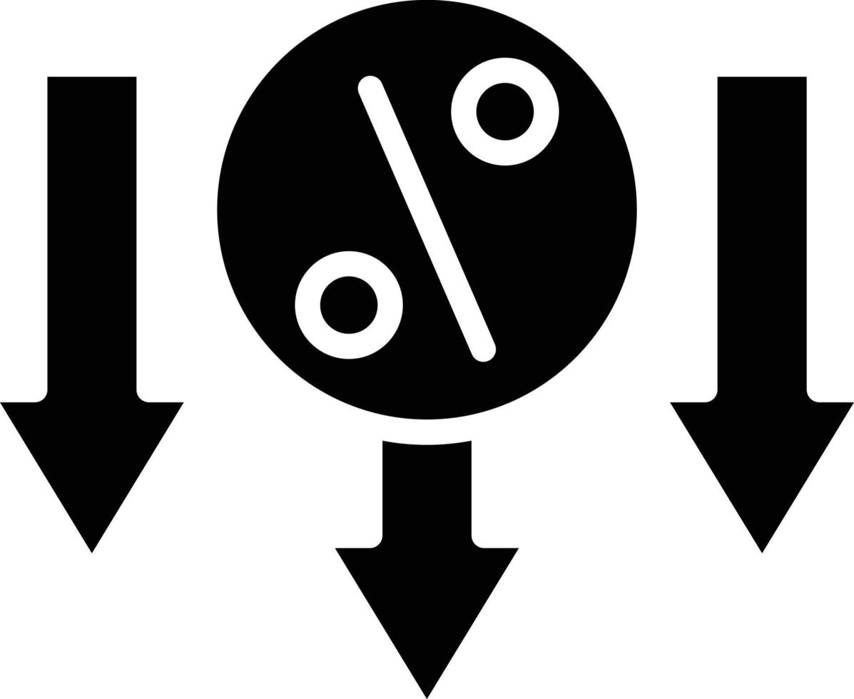 glyph-pictogram verlagen vector