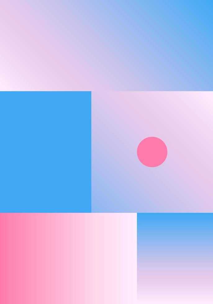 vector geometrische gladde blauwe roze gradiëntachtergrond