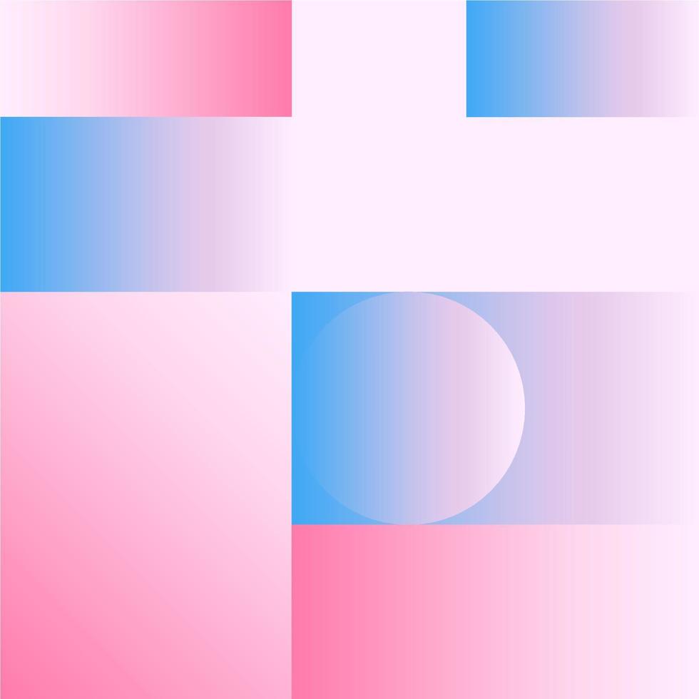 vector geometrische gladde blauwe roze gradiëntachtergrond