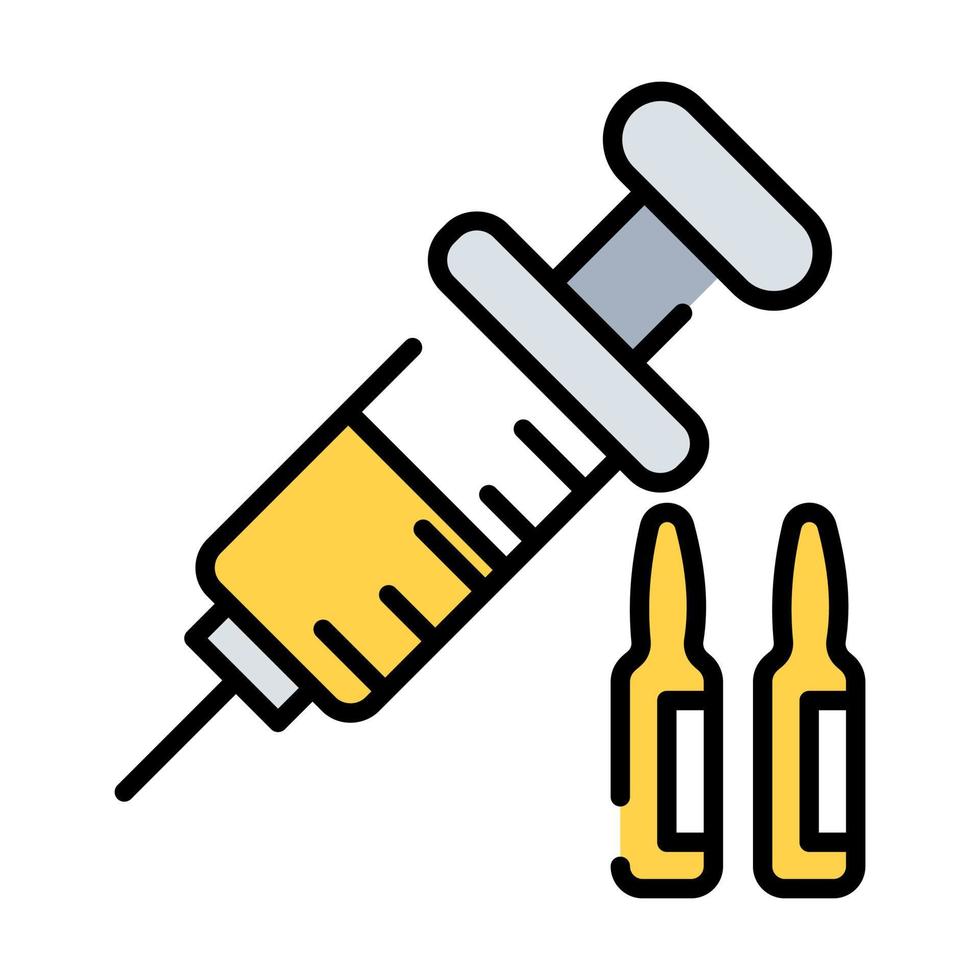 injectie moderne concepten ontwerp, vectorillustratie vector