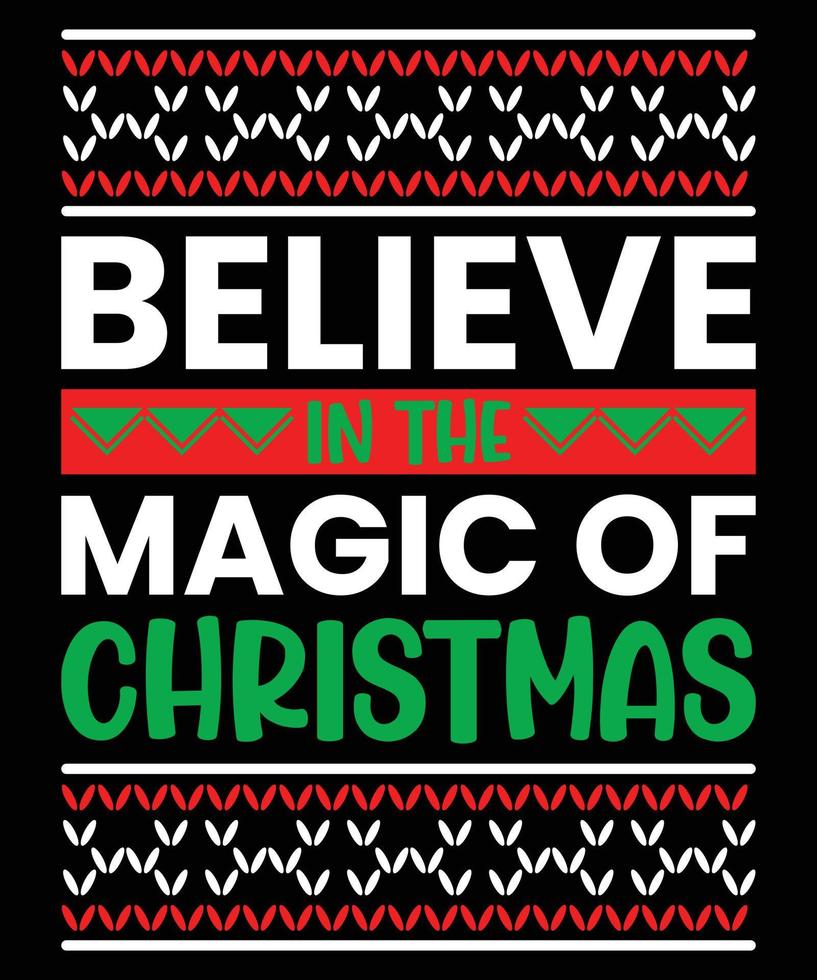 geloof in de magie van kerst vector
