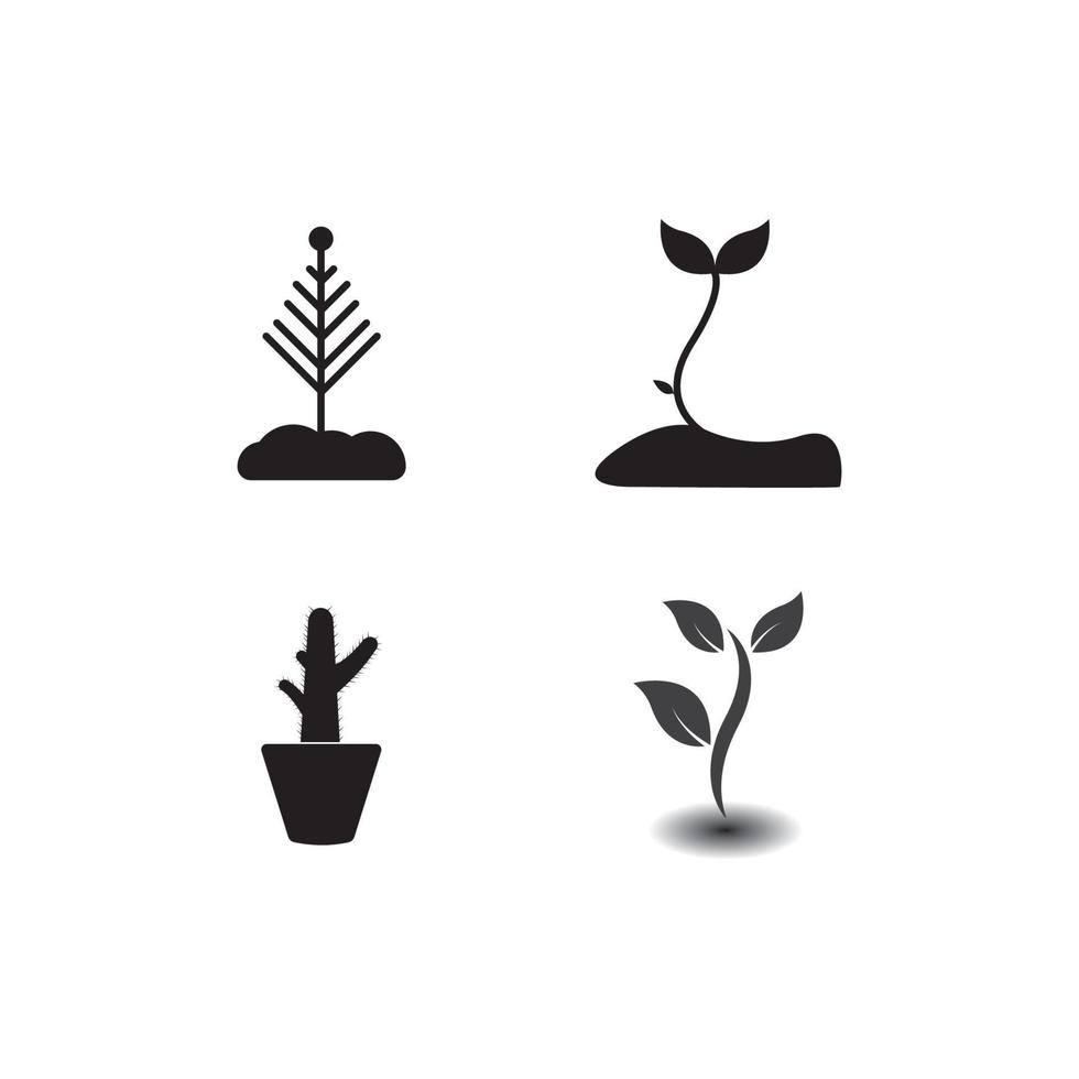 plant pictogram vector illustratie ontwerpsjabloon.