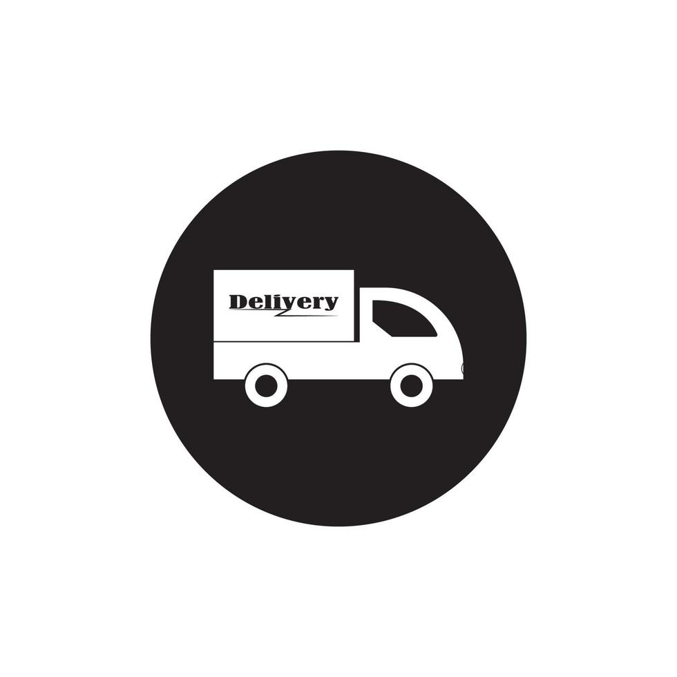 bestelwagen logo vector illustratie ontwerpsjabloon