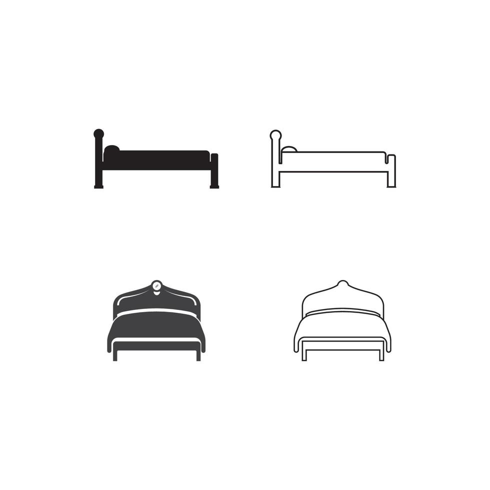 bed pictogram vector illustratie sjabloonontwerp