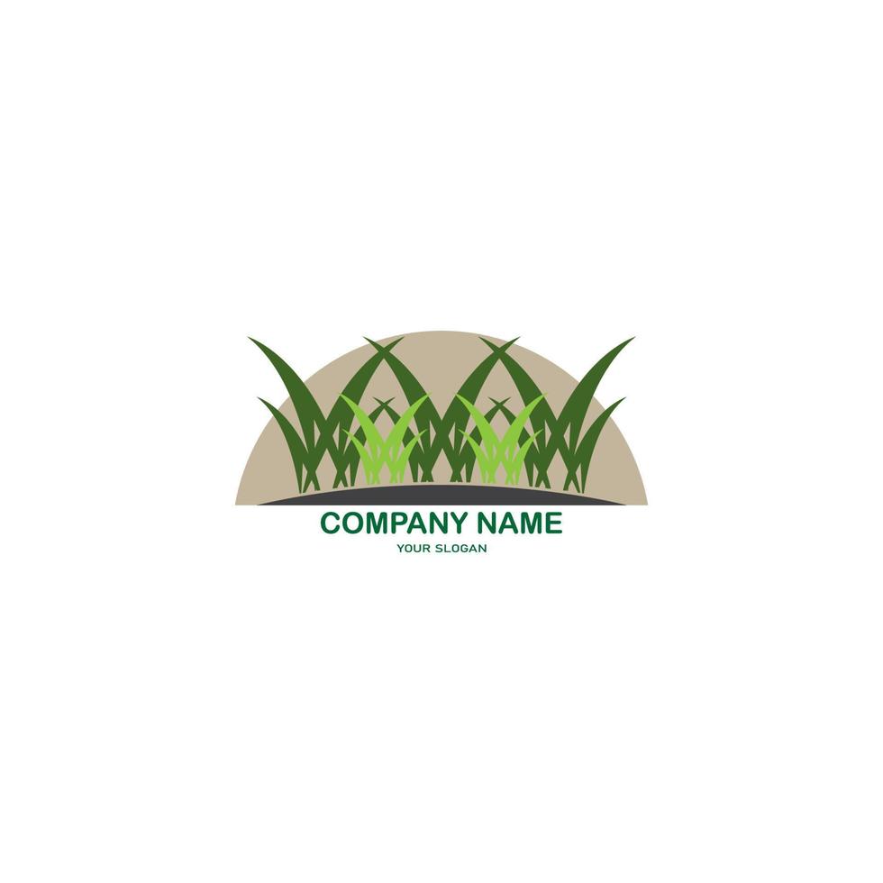 gras logo vector illustratie ontwerpsjabloon