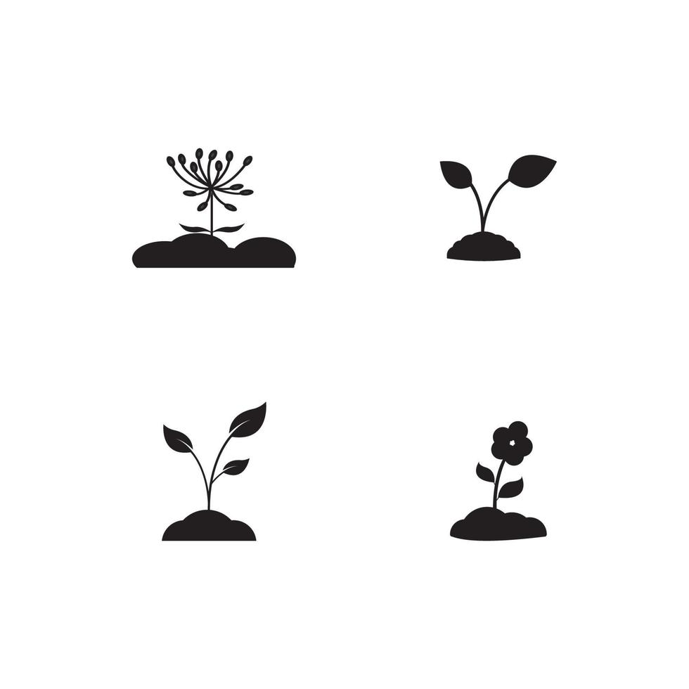 plant pictogram vector illustratie ontwerpsjabloon.