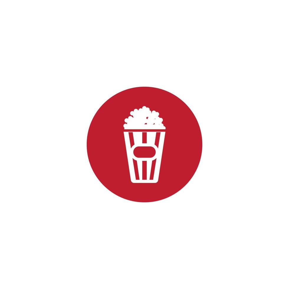 popcorn pictogram vector illustratie ontwerpsjabloon.