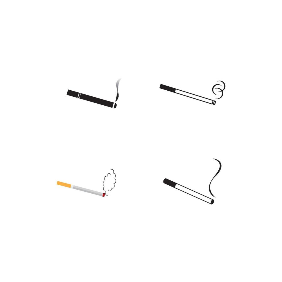 sigaret pictogram vector illustratie ontwerpsjabloon.