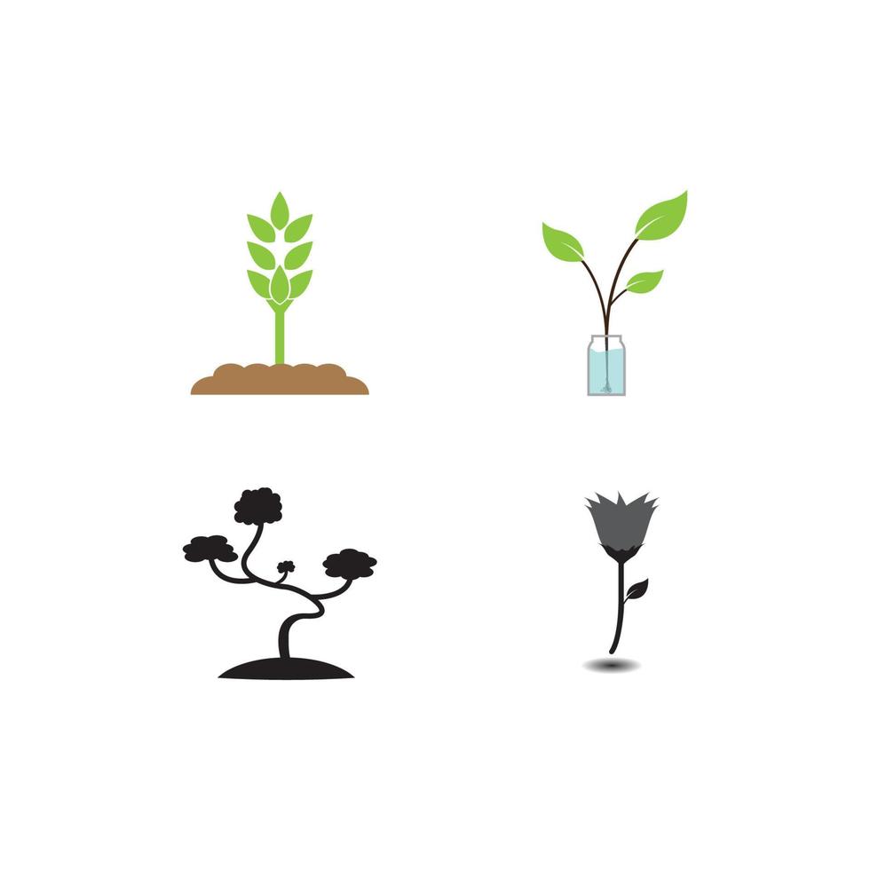 plant pictogram vector illustratie ontwerpsjabloon.