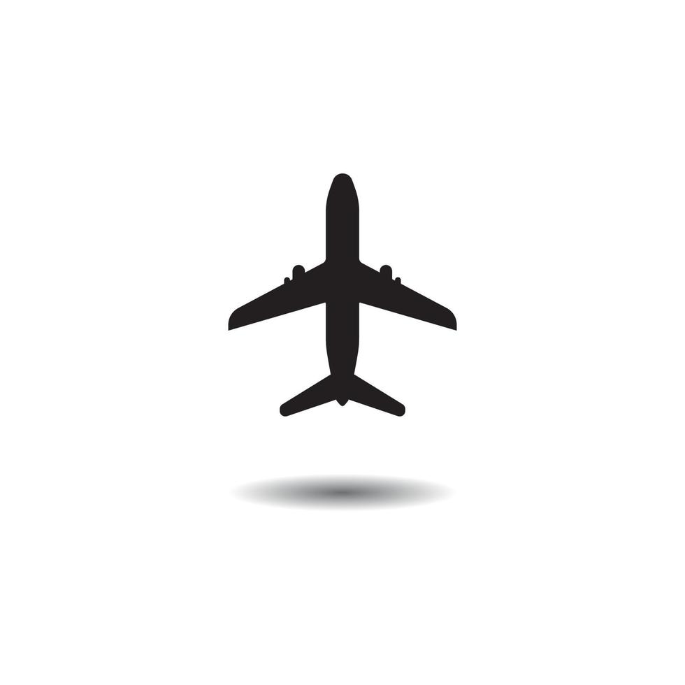 vliegtuig pictogram vector illustratie ontwerpsjabloon