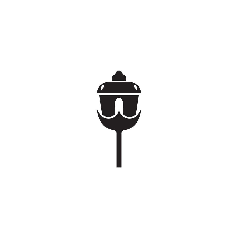 tuin licht pictogram vector illustratie ontwerpsjabloon.