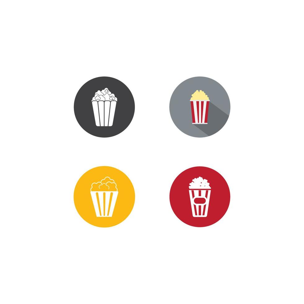 popcorn pictogram vector illustratie ontwerpsjabloon.