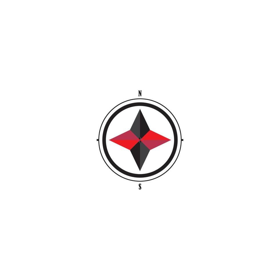kompas logo vector illustratie ontwerpsjabloon.