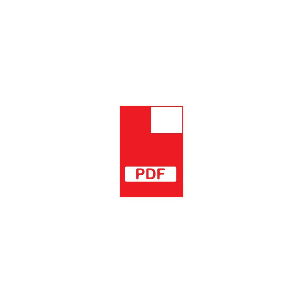 pdf pictogram vector illustratie sjabloonontwerp