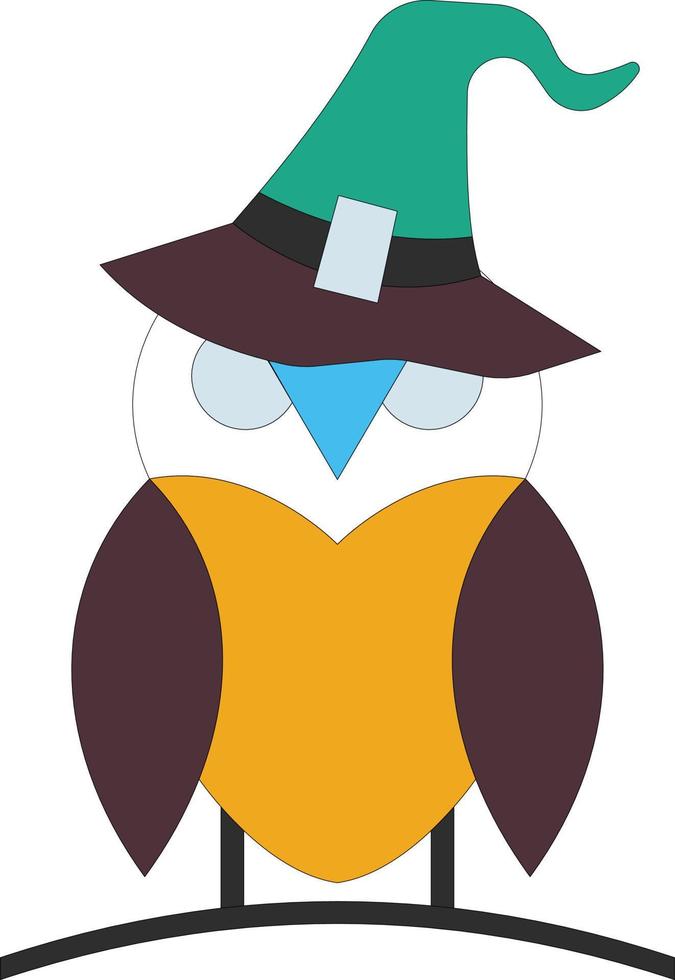 de uil is halloween. vector