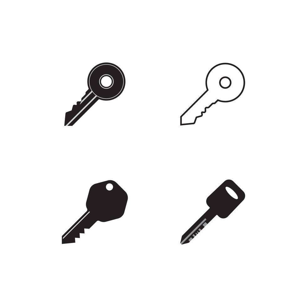 sleutel pictogram vector illustratie ontwerpsjabloon.